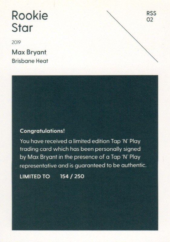 Max Bryant back