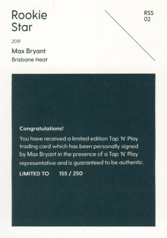 Max Bryant back
