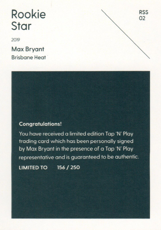 Max Bryant back