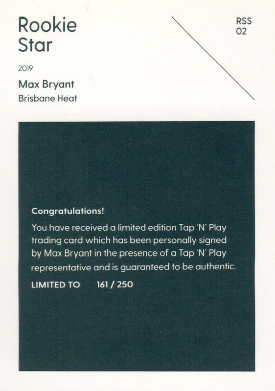 Max Bryant back
