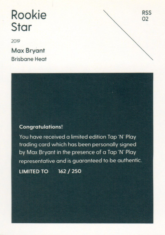 Max Bryant back