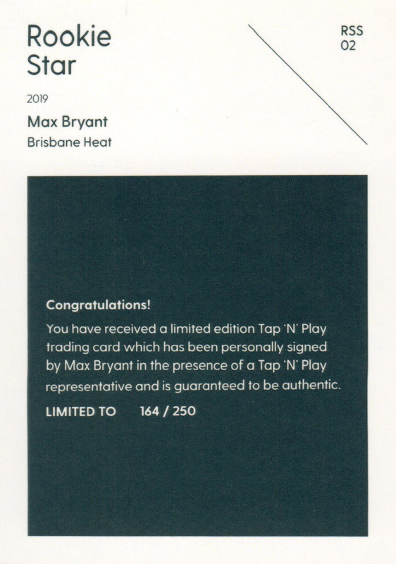 Max Bryant back