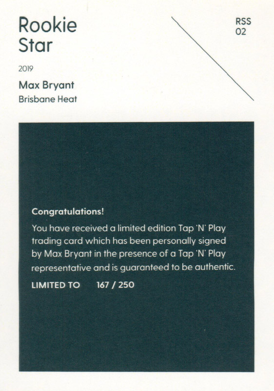 Max Bryant back