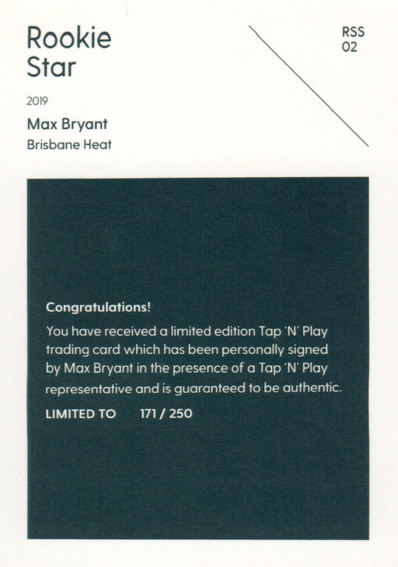 Max Bryant back