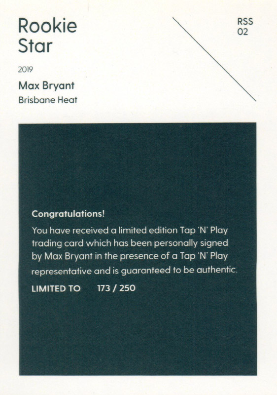 Max Bryant back