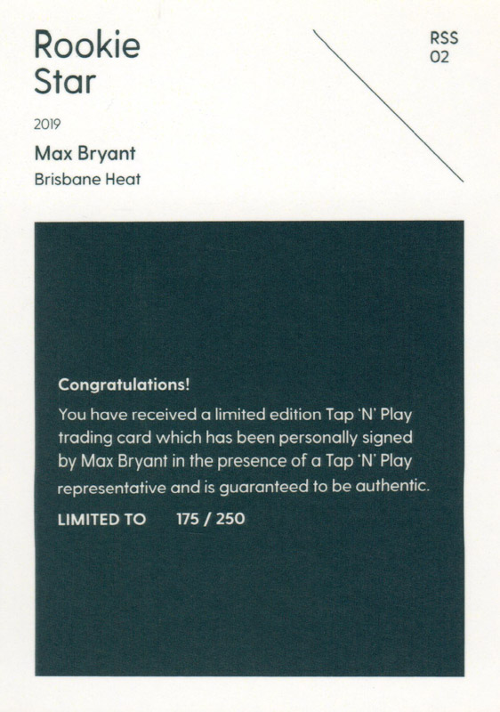 Max Bryant back