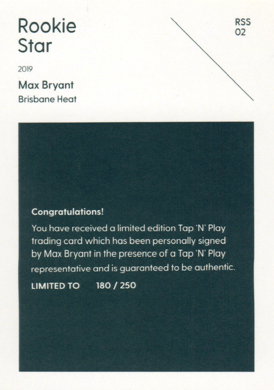 Max Bryant back