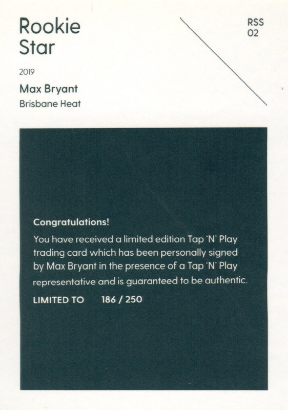 Max Bryant back