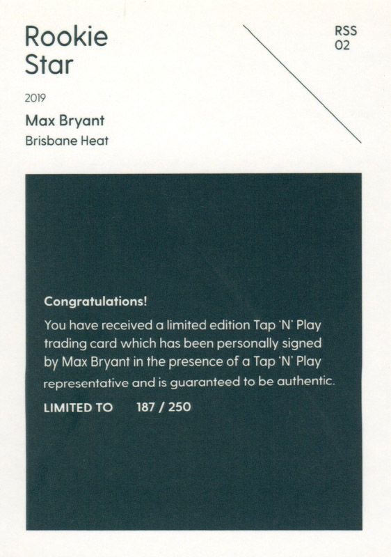 Max Bryant back