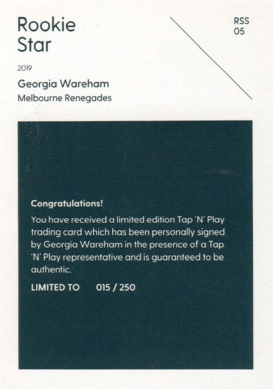 Georgia Wareham back