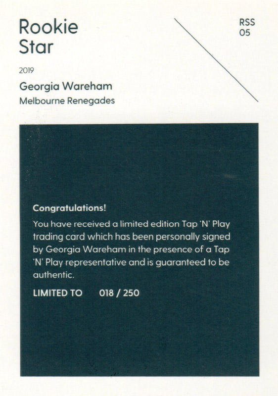 Georgia Wareham back