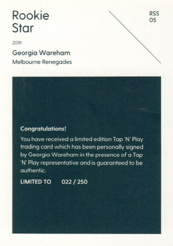 Georgia Wareham back