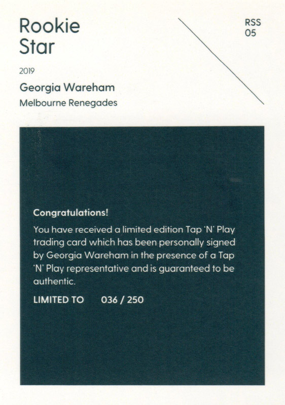 Georgia Wareham back