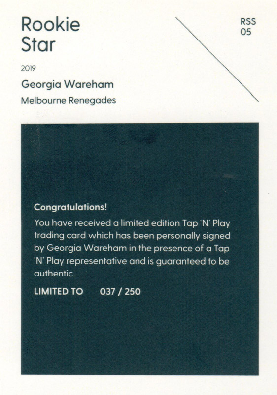 Georgia Wareham back