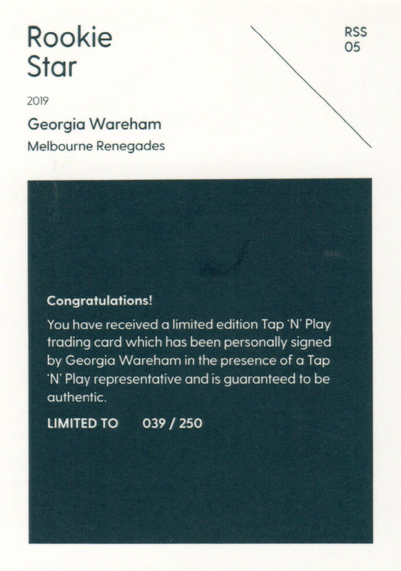 Georgia Wareham back