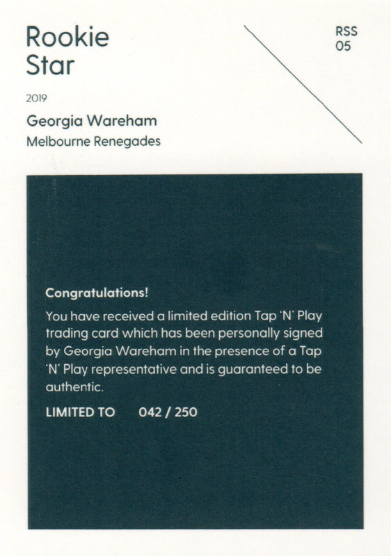 Georgia Wareham back