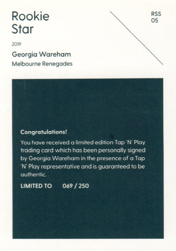 Georgia Wareham back