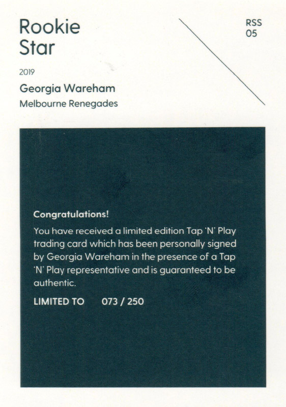 Georgia Wareham back