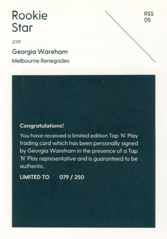 Georgia Wareham back