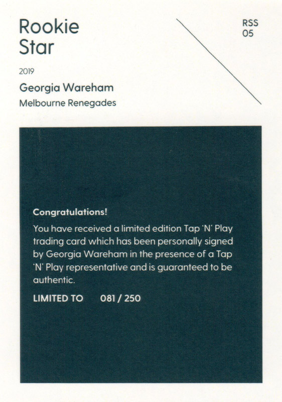Georgia Wareham back