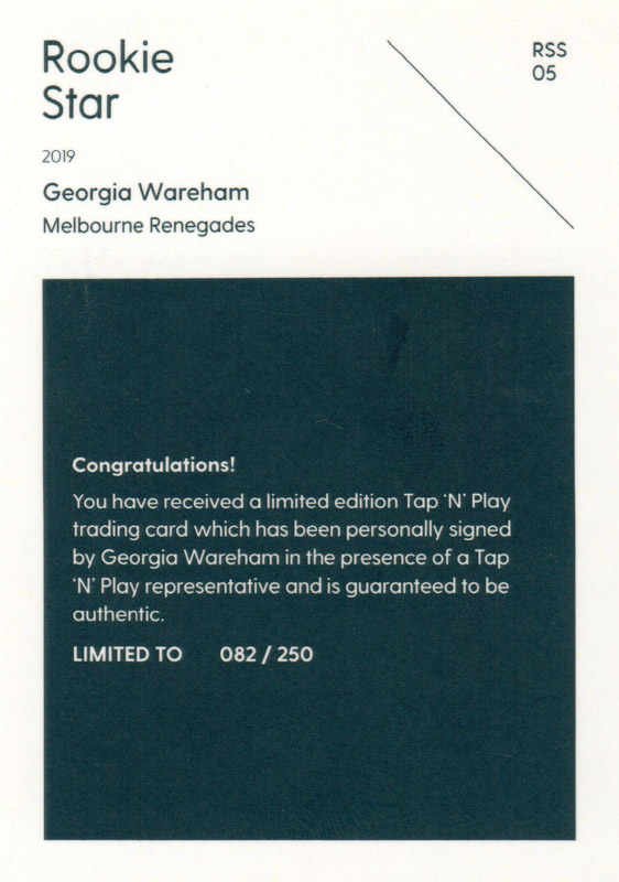 Georgia Wareham back
