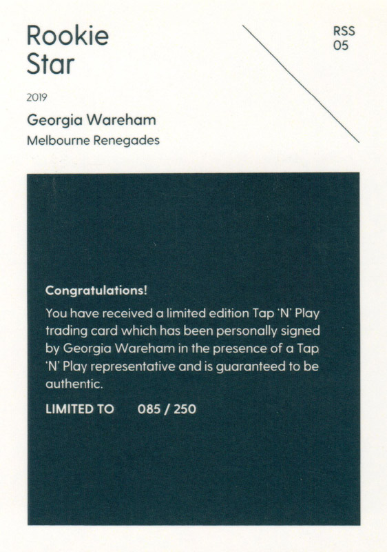 Georgia Wareham back