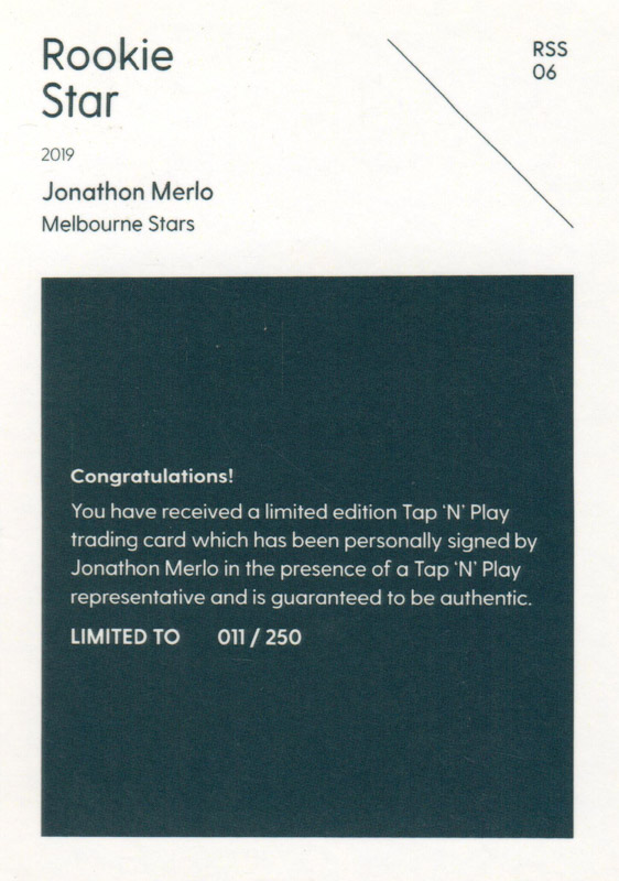 Jonathon Merlo back