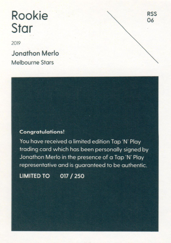 Jonathon Merlo back