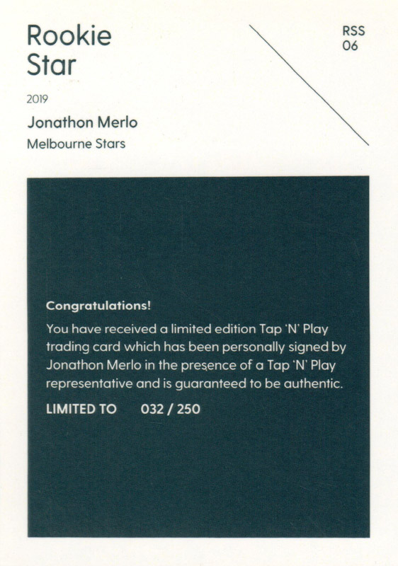 Jonathon Merlo back