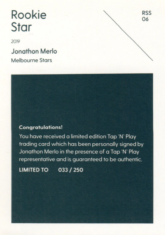 Jonathon Merlo back