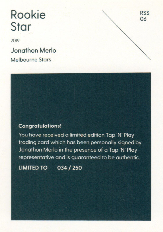 Jonathon Merlo back