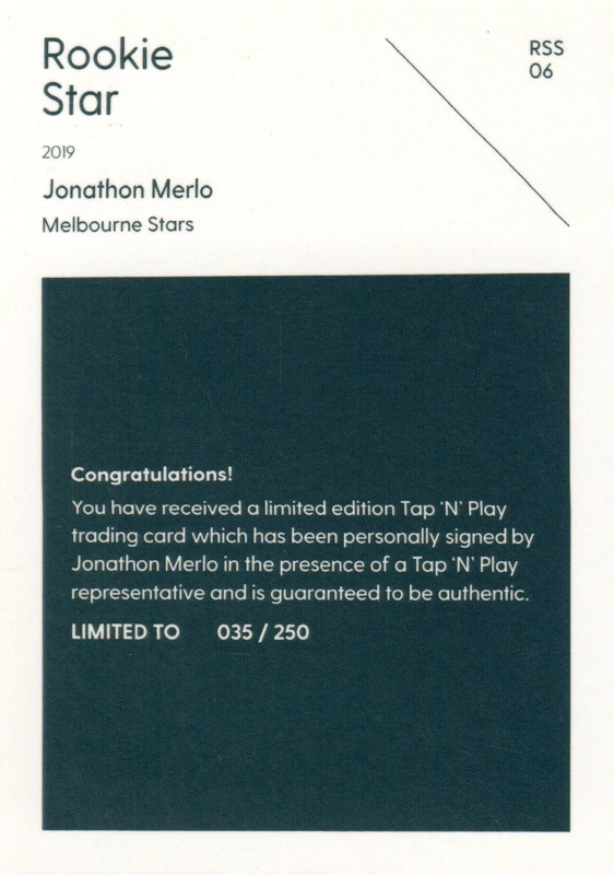 Jonathon Merlo back
