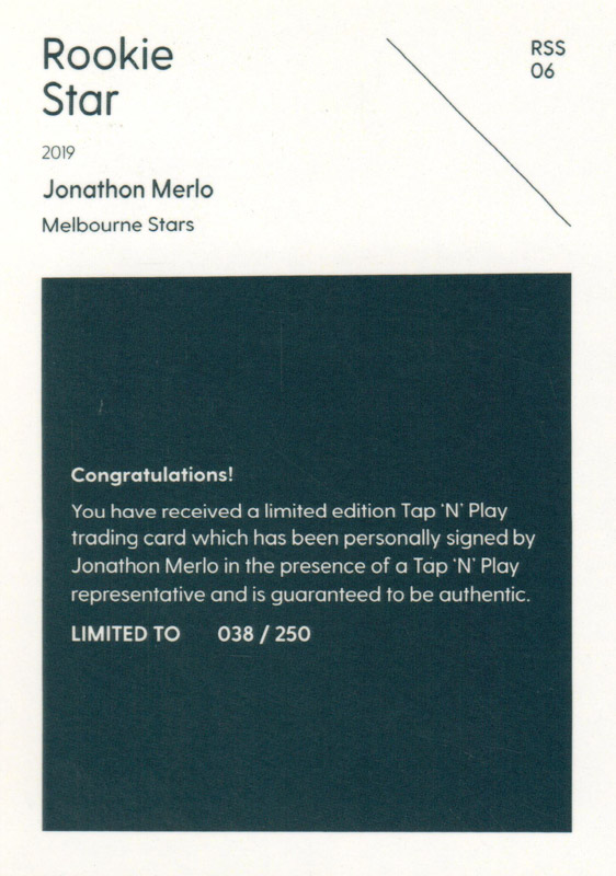 Jonathon Merlo back
