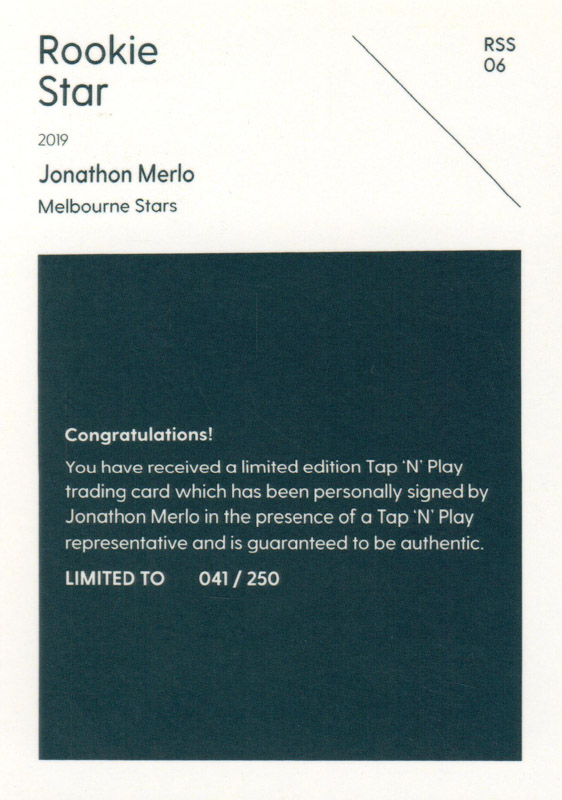 Jonathon Merlo back