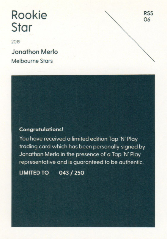 Jonathon Merlo back