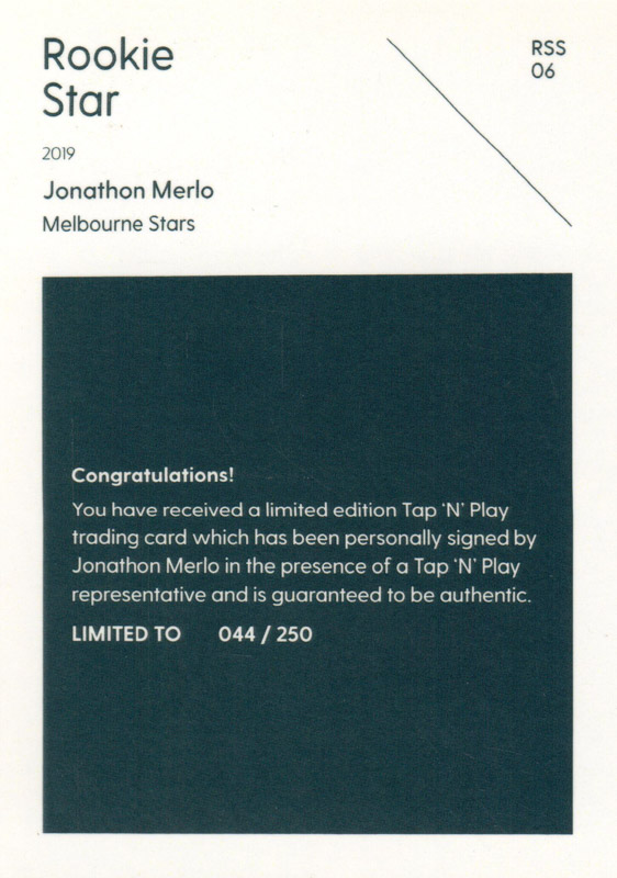Jonathon Merlo back