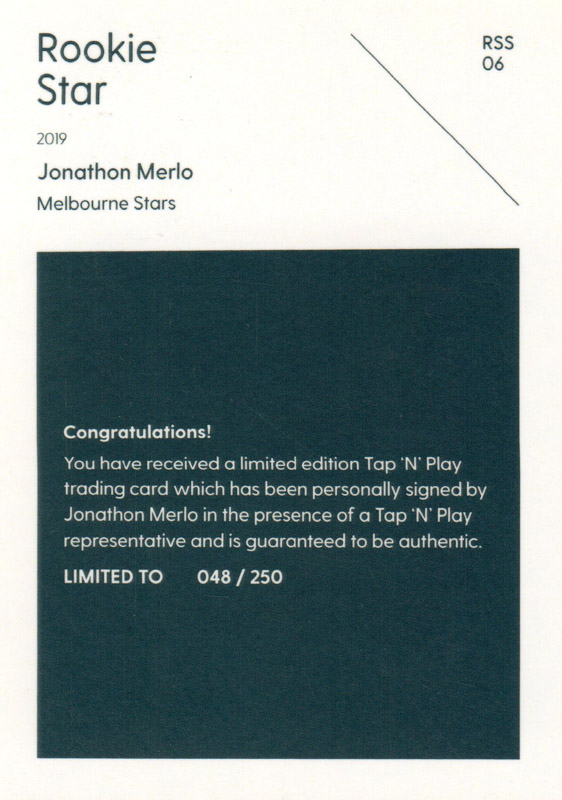 Jonathon Merlo back