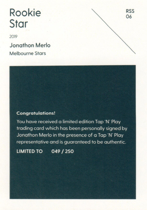 Jonathon Merlo back