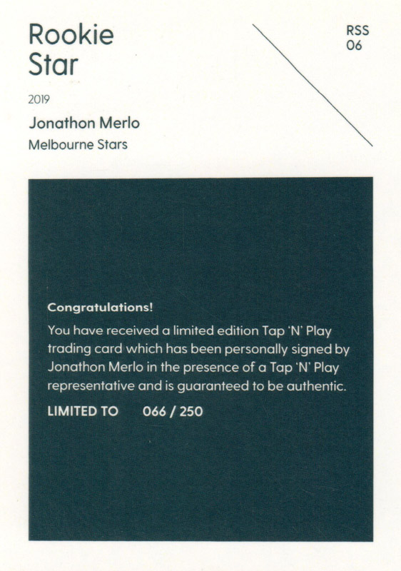 Jonathon Merlo back