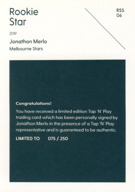 Jonathon Merlo back
