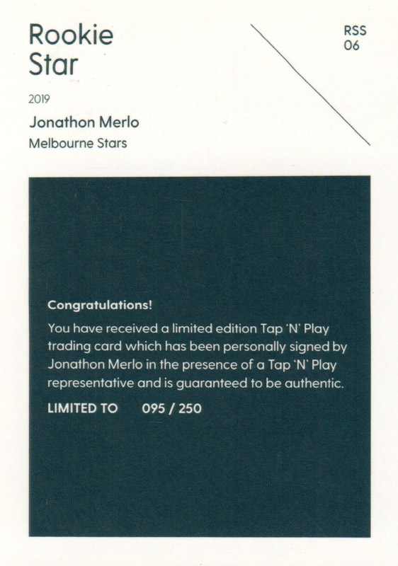 Jonathon Merlo back