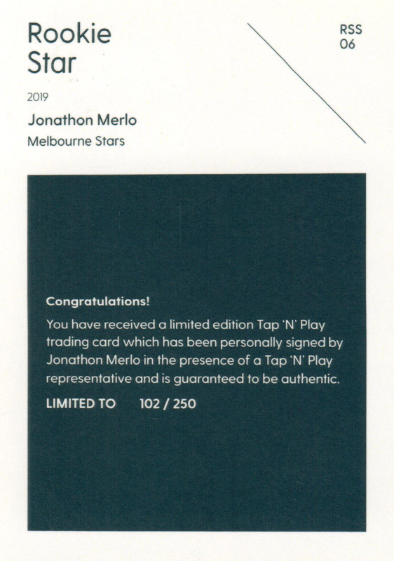 Jonathon Merlo back