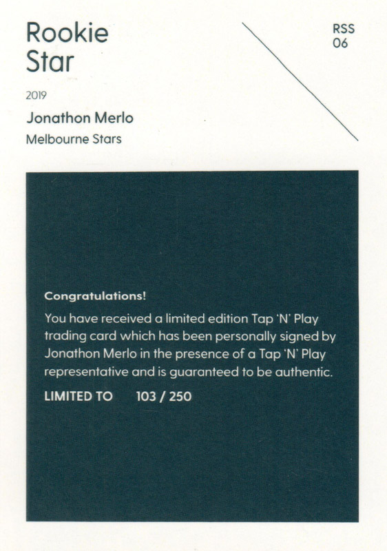 Jonathon Merlo back
