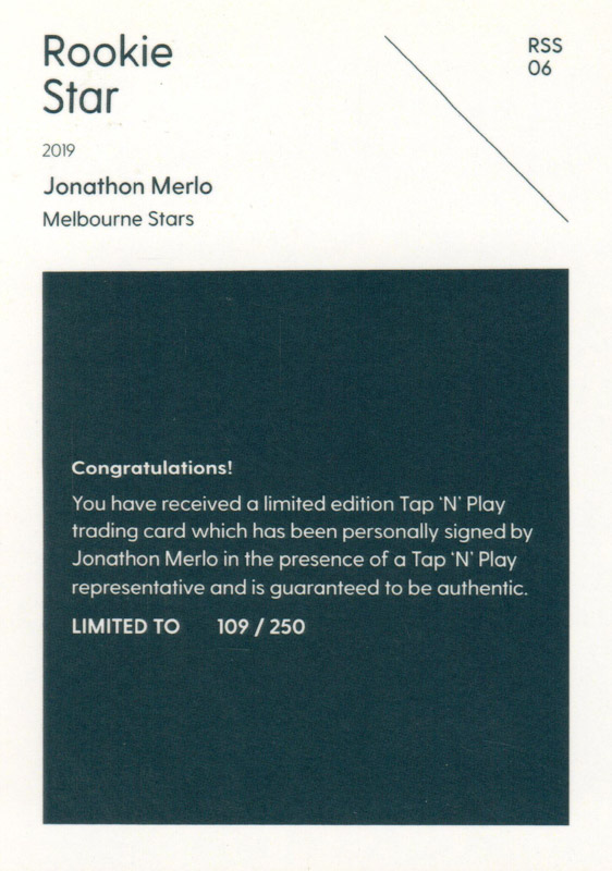 Jonathon Merlo back