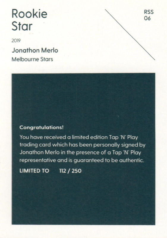 Jonathon Merlo back