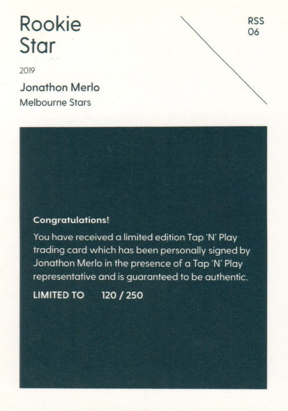 Jonathon Merlo back