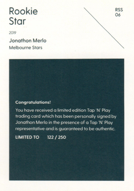 Jonathon Merlo back