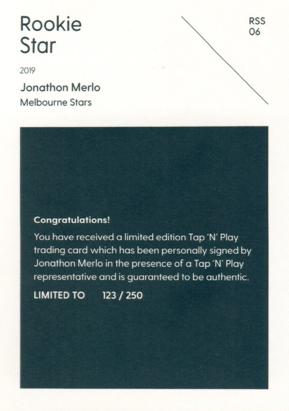 Jonathon Merlo back