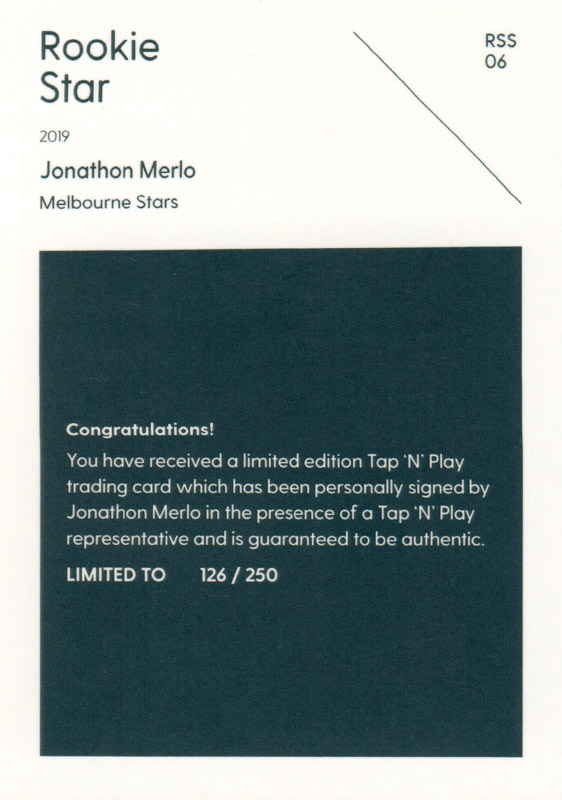 Jonathon Merlo back