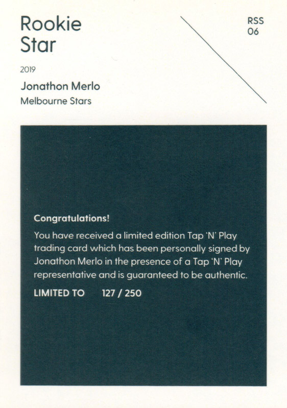 Jonathon Merlo back